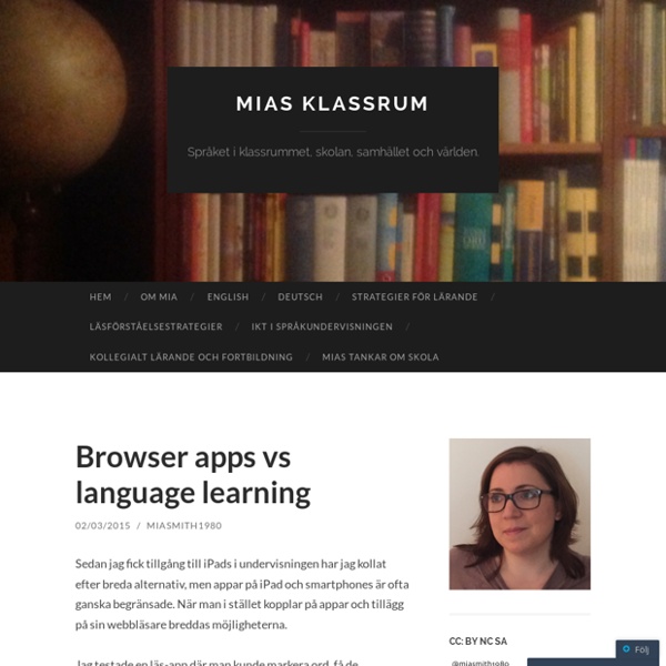 Browser apps vs language learning