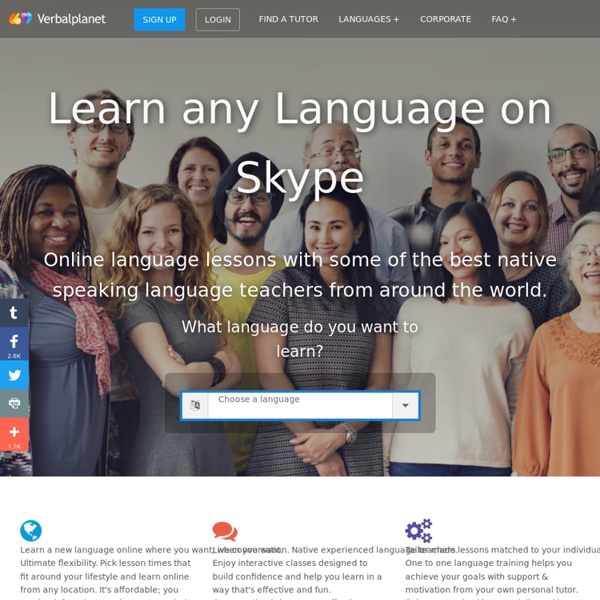 Learn a Language > Online Language Lessons & Language Classes