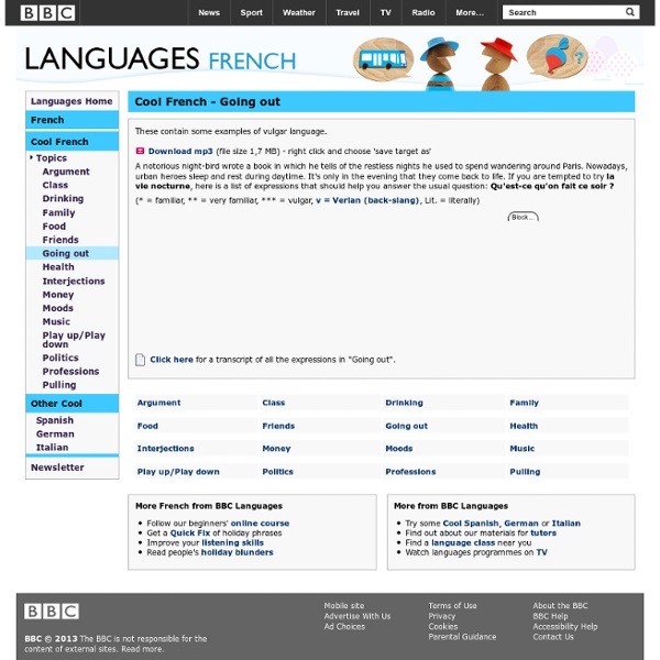 Languages - French - Cool French - Going out - StumbleUpon