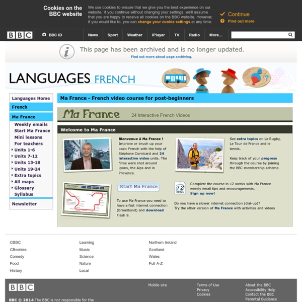 Languages - French - Ma France