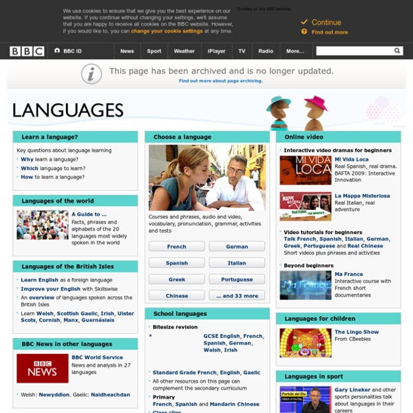 BBC Languages – Free online lessons to learn and study with