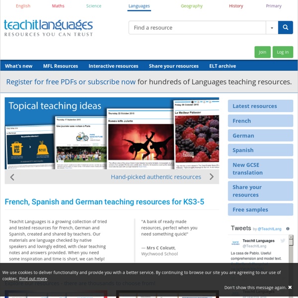 Teachit ELT ELT resources - resources for young learners