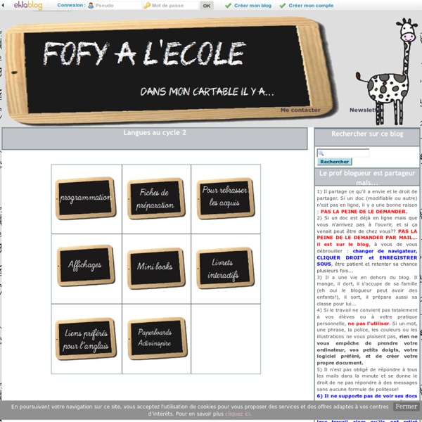 Langues au cycle 2