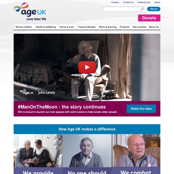 Age UK is the charity formed from Age Concern & Help the Aged