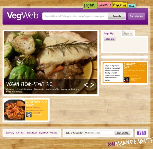 VegWeb.com - Vegan Recipes and Cooking Tips