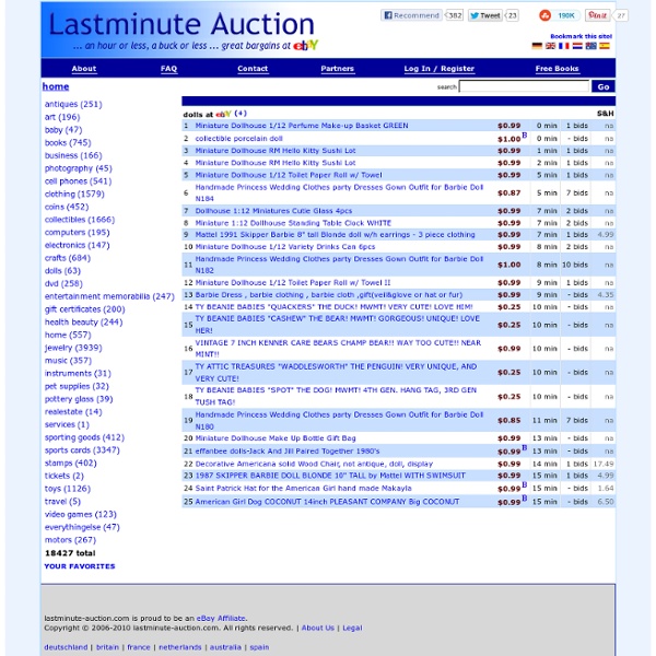 Lastminute Auction - Bargain Hunter - Online Auctions