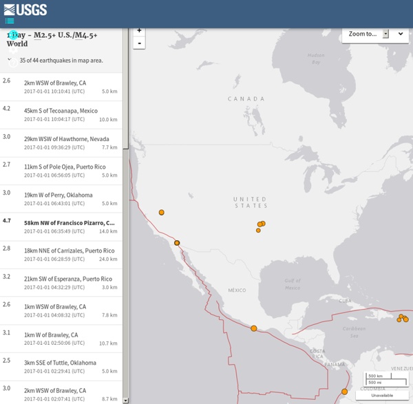 Real-time Earthquake Map