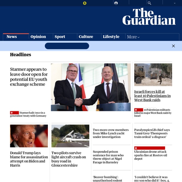 Latest news, sport and comment from the Guardian