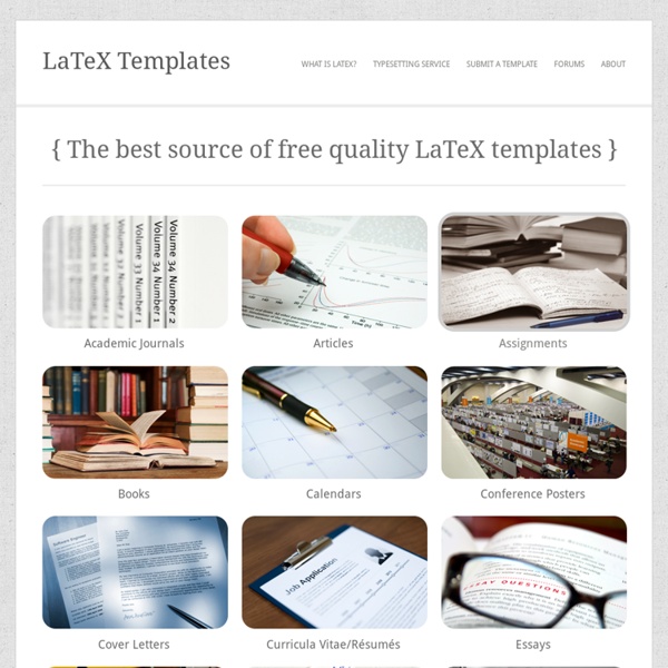 LaTeX Templates