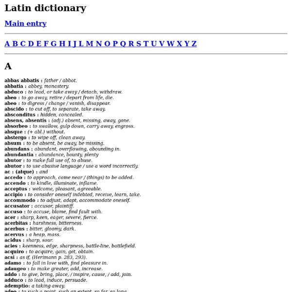 English To Latin Word List 32