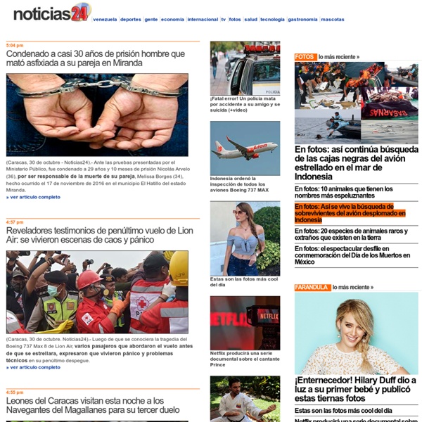 Noticias de Venezuela y Latinoamérica en Noticias24