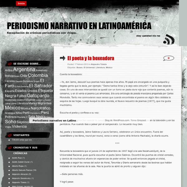 Periodismo narrativo en Latinoamérica