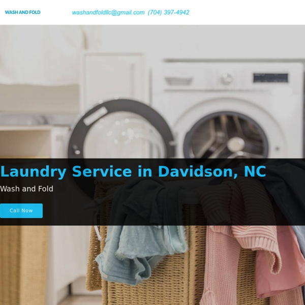 Laundry Service in Davidson, NC