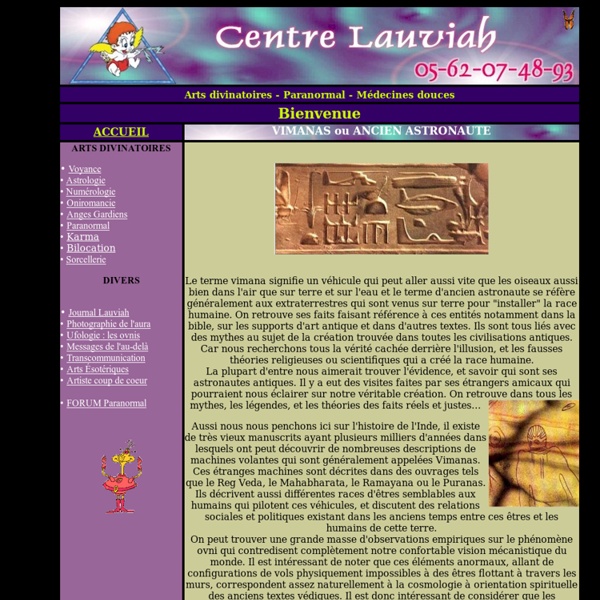 Lauviah : Les vimanas, l'Inde et les extraterrestres