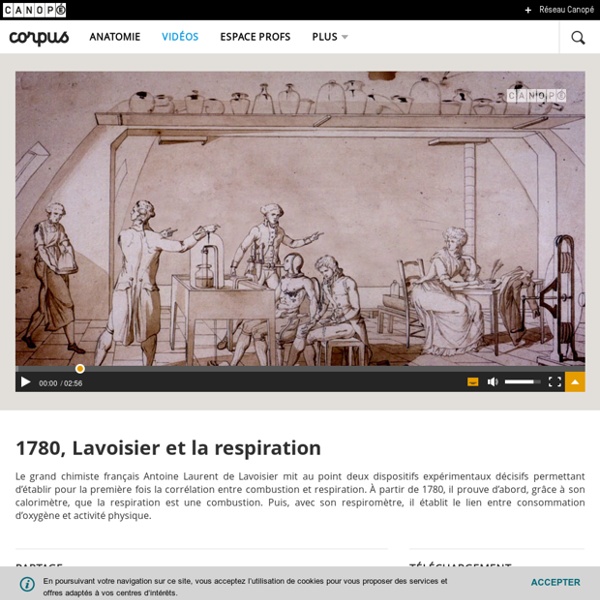 1780, Lavoisier et la respiration - Corpus - réseau Canopé