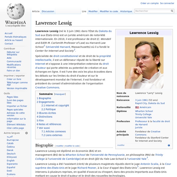 Lawrence Lessig - Wikipédia - Iceweasel