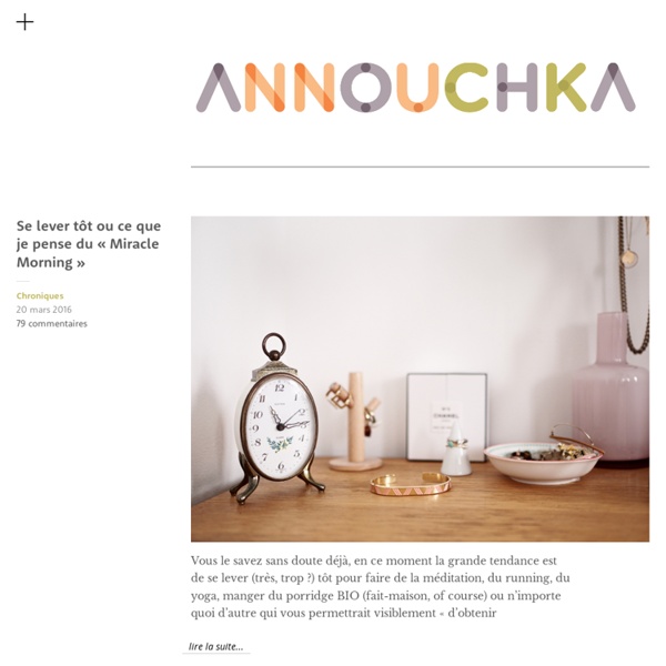 Annouchka - blog mode, blog féminin