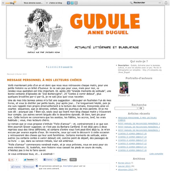 Gudule (Le blog de Gudule)