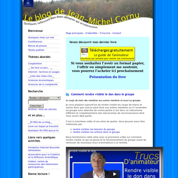 Le blog de JeanMichel Cornu Pearltrees