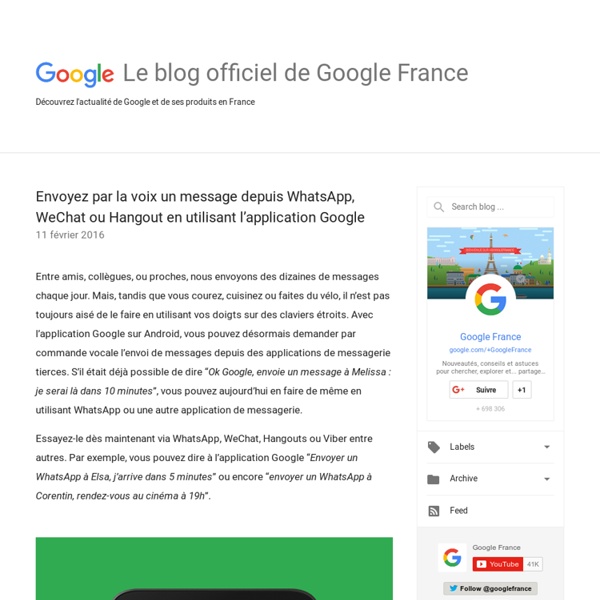 Le blog officiel de Google France