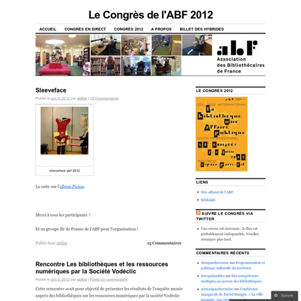 Le Congrès de l&#039;ABF 2010