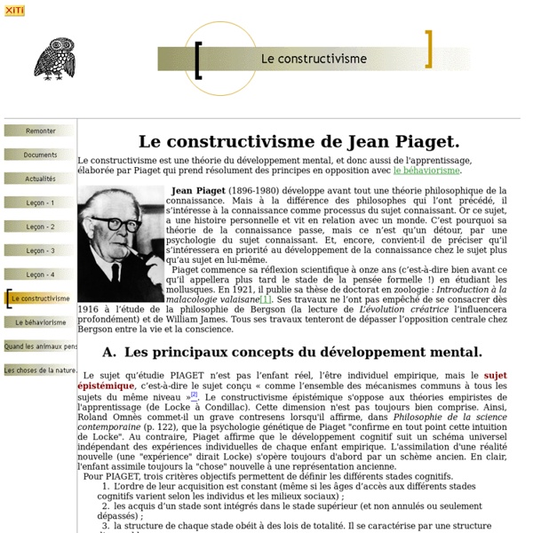 Le constructivisme