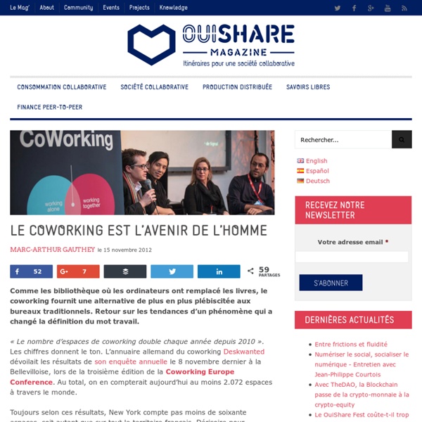 Le coworking est l'avenir de l'Homme