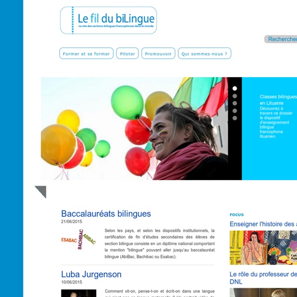 Site des sections bilingues francophones dans le monde