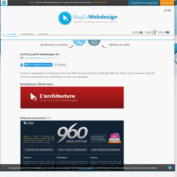 Le Kit du parfait Webdesigner #1 - webdesign