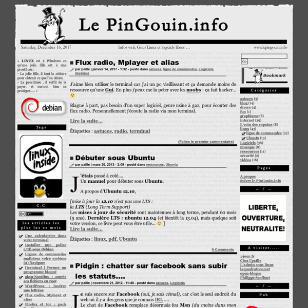 Le PinGouin.info