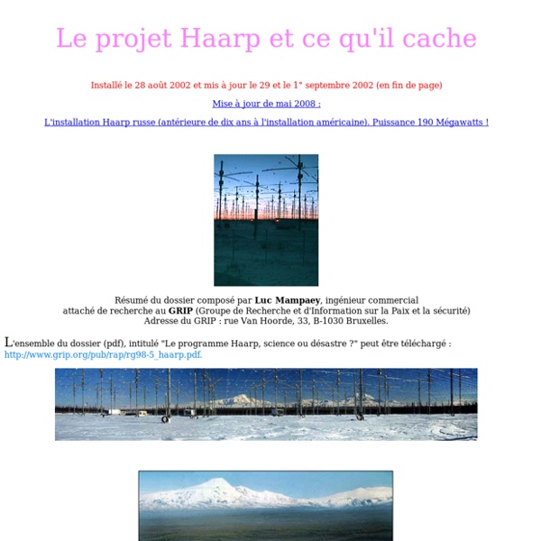 Le projet HAARP