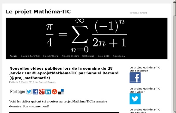 Le projetMathemaTIC.com