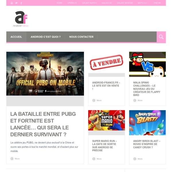 Android France - Le Blog sur le système d'exploitation Android