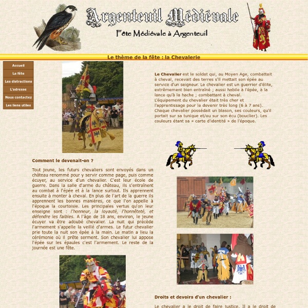 Le tournoi medieval à Argenteuil