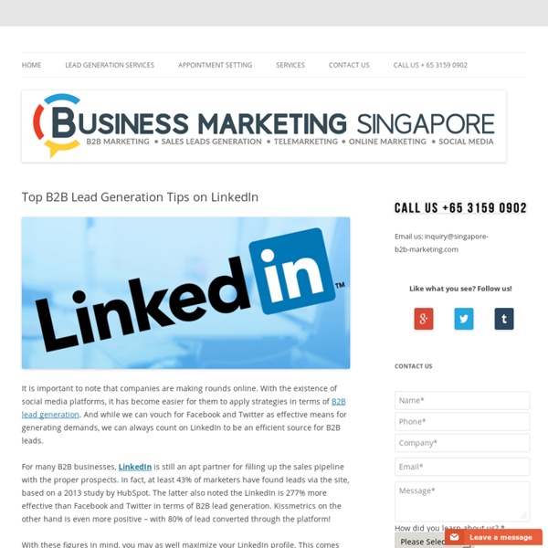 Top B2B Lead Generation Tips on LinkedIn