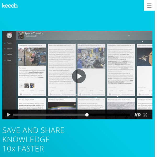 Keeeb – organize and share inspiration like never before!