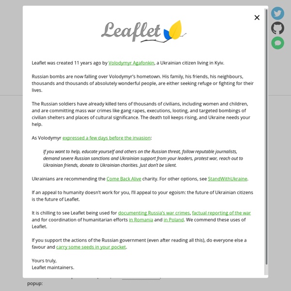 Leaflet - a JavaScript library for mobile-friendly maps