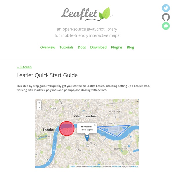 Quick Start Guide - Leaflet - a JavaScript library for interactive maps