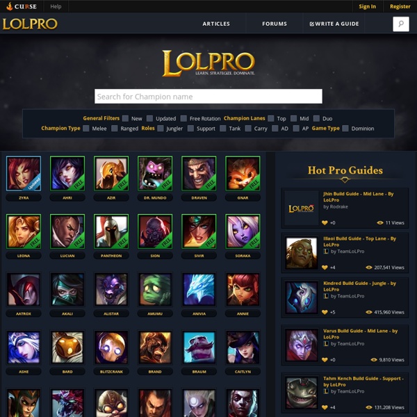 LoL Pro - Pro League Of Legends Guides and Videos