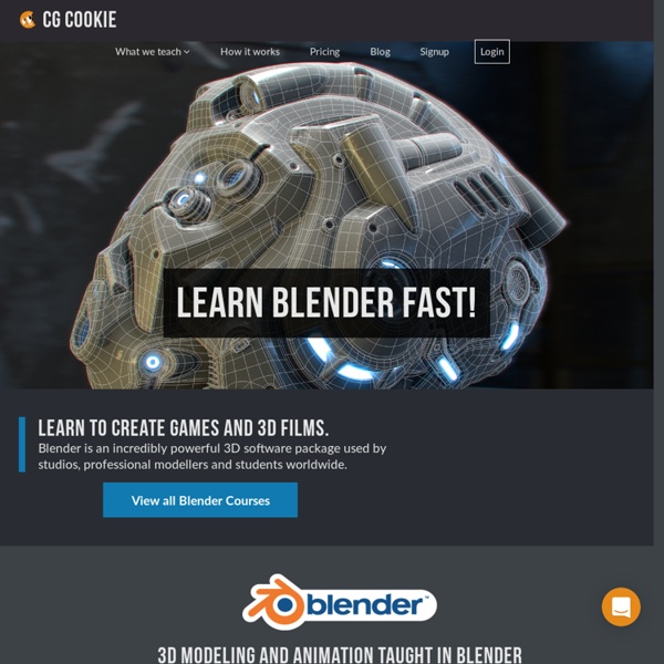 Blender 3D Tutorials and Training