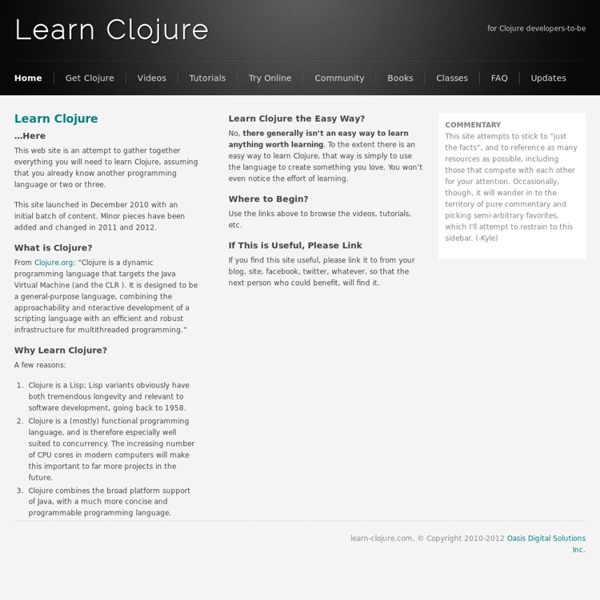 Learn Clojure