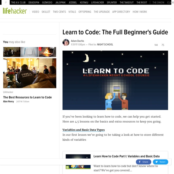 Learn to Code: The Full Beginner's Guide