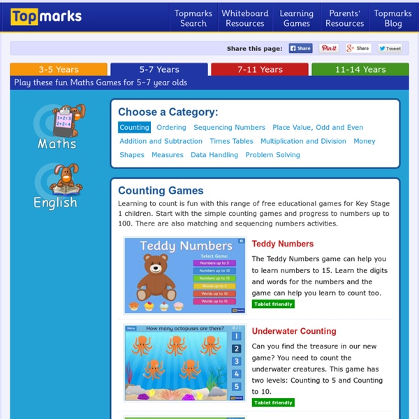 Learn to Count with fun Counting Games for KS1 Children