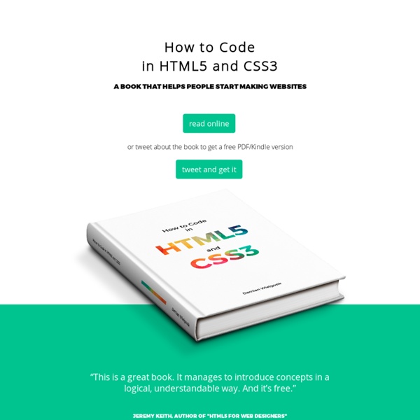 Learn How to Code in HTML5 and CSS3