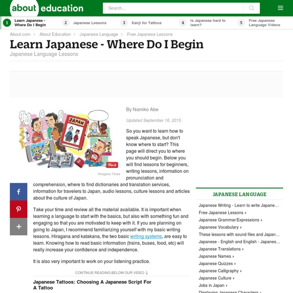 Learn to Speak Japanese