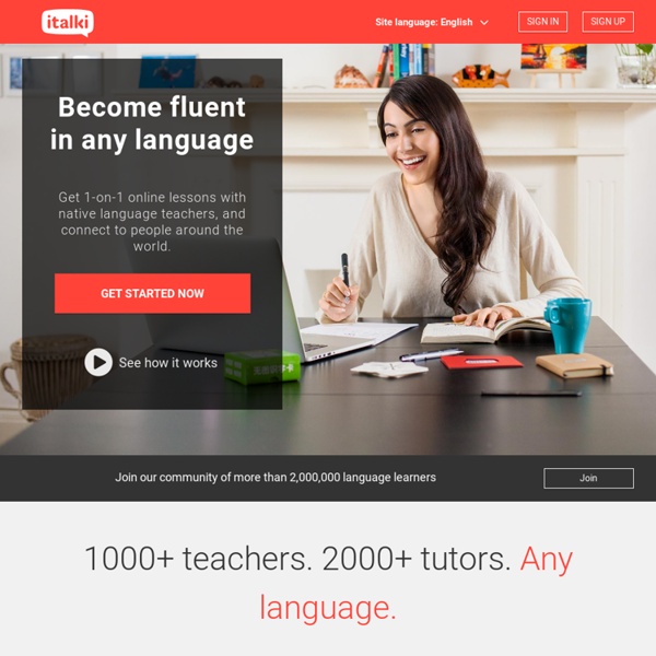Italki: learn a language online