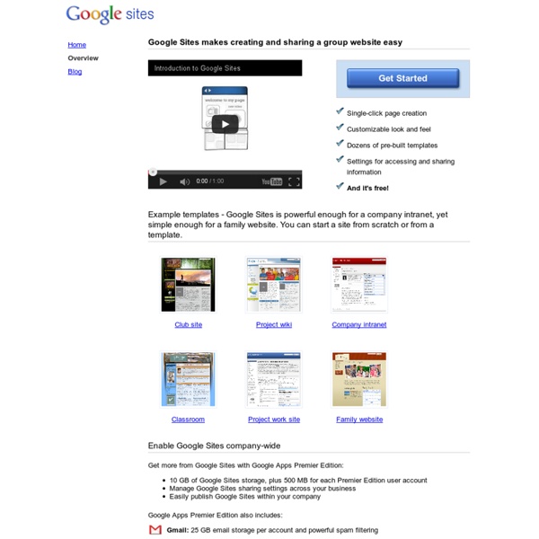 Learn more about Google Sites