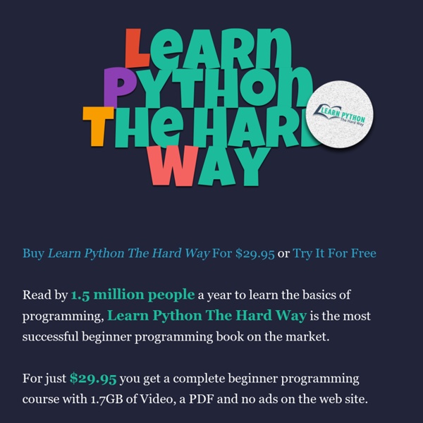 Learn Python The Hard Way