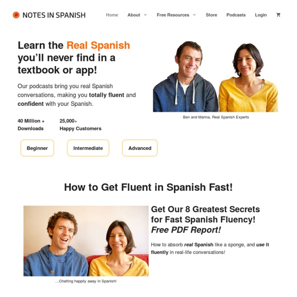 Learn Spanish with Spanish podcast audio. This is real, exciting conversation from Spain.