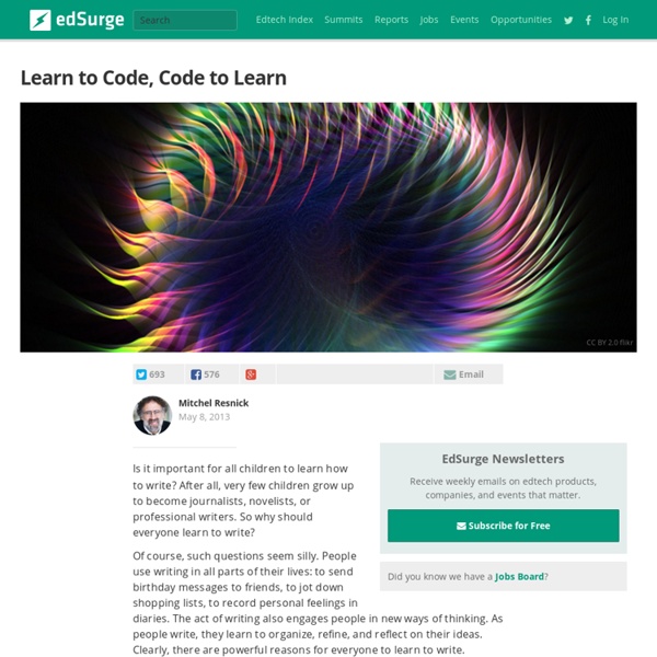 Learn To Code, Code To Learn